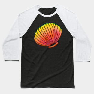 Orange Sea Shell Baseball T-Shirt